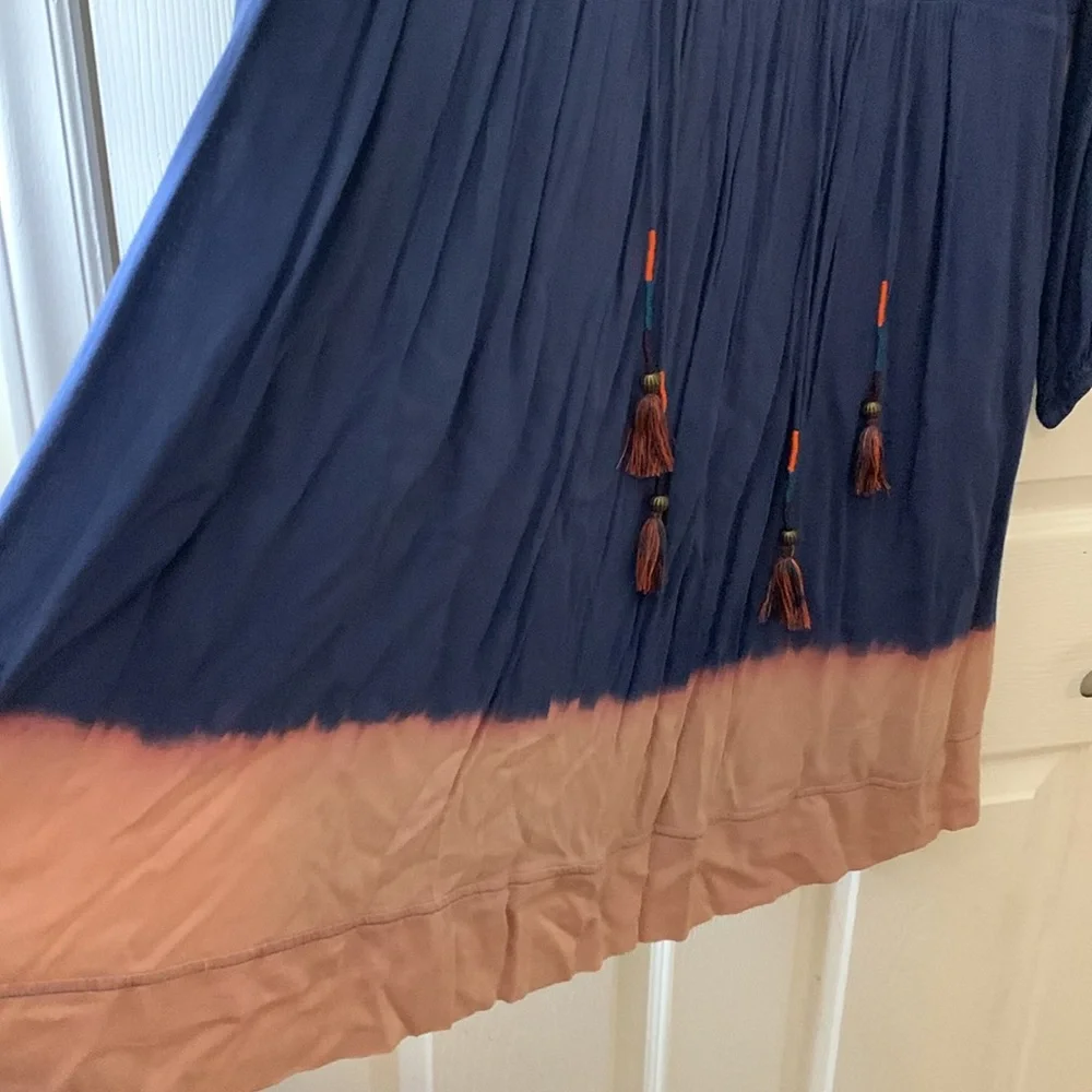 Anthropologie holding horses dip dyed dress sz 14_4